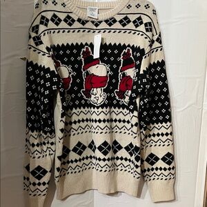 Peanuts Black and Cream Festive Sweater